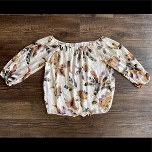 Off the shoulder blouse